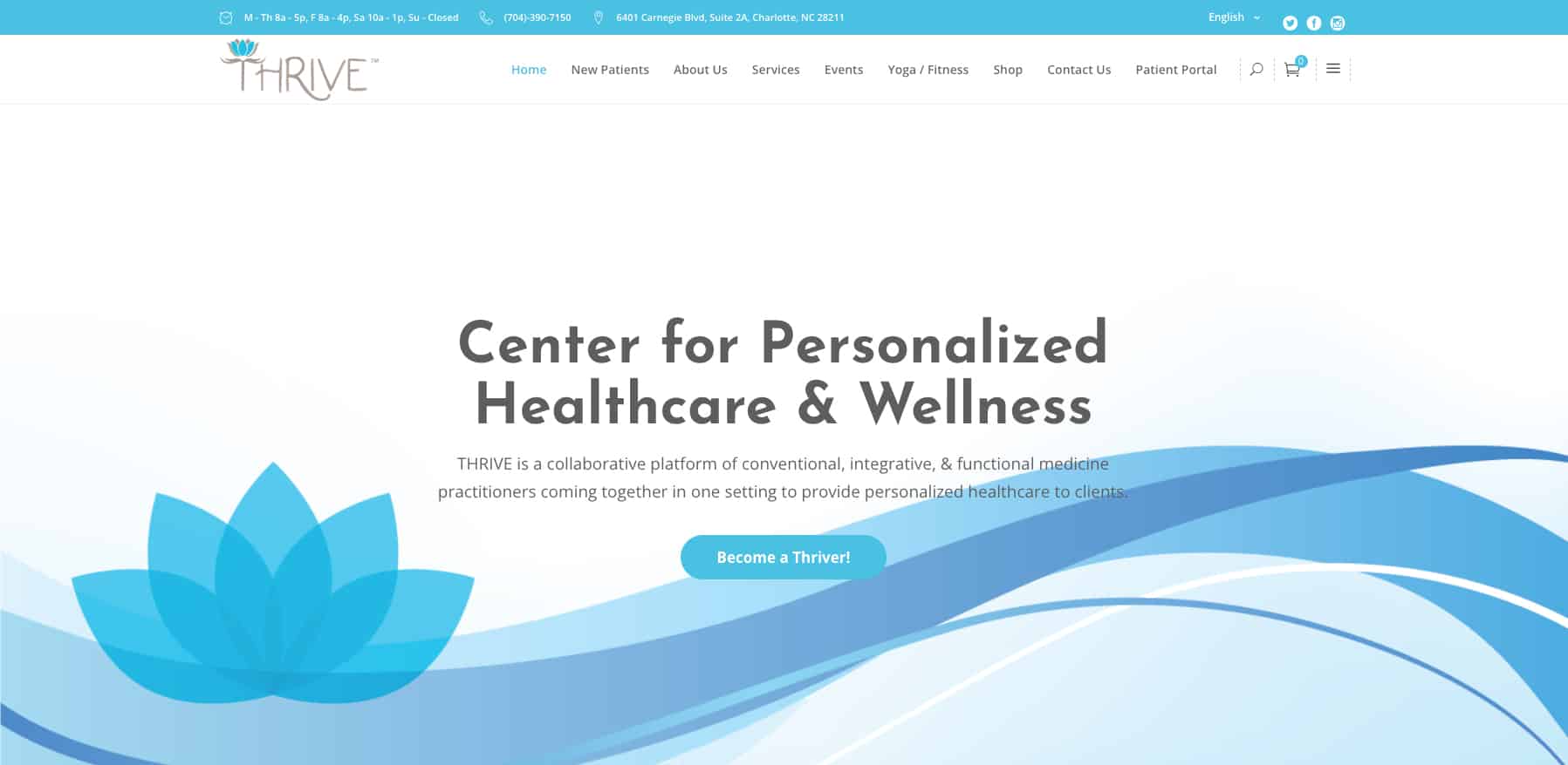 Thrive Healthcare website